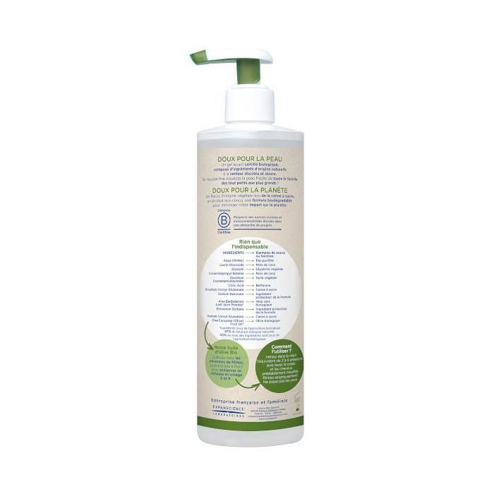 Gel Lavant - Mustela - 400ml - Bio - Sans Parabène - Corps et Cheveux
