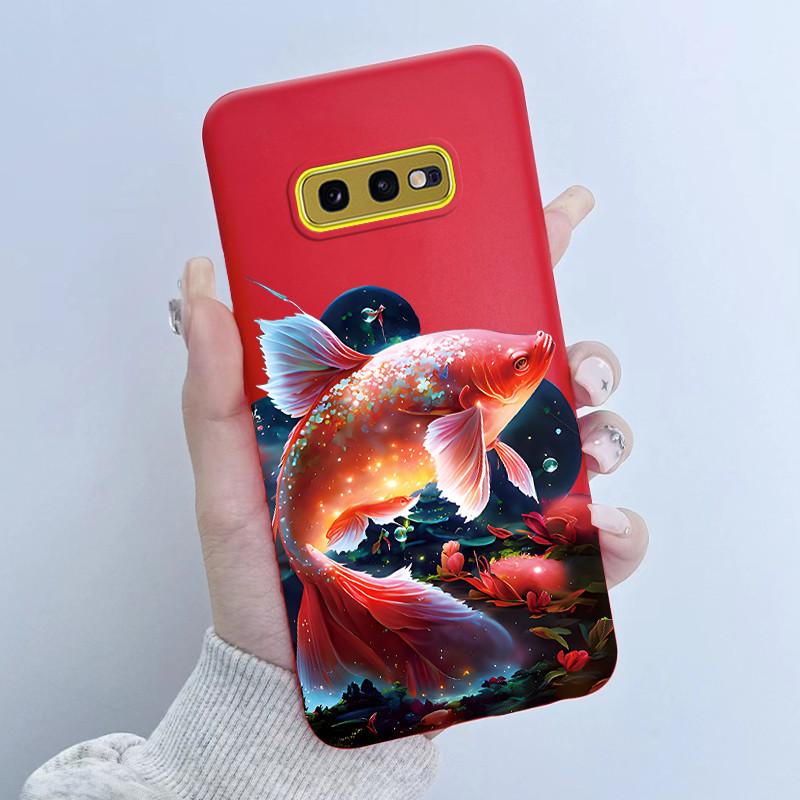 For Samsung Galaxy S10e Phone Case Flower Girls Design Soft Silicone TPU Back Housing for Galaxy S10E S10 E SM-G970F/DS Covers