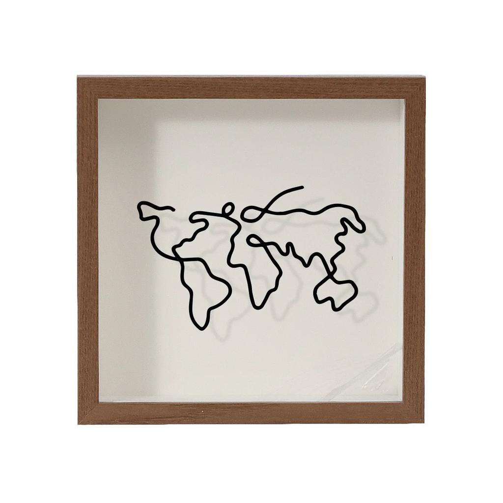 Acrylic Storage Frames Concert Plane Tickets Stub Box Travel Memory Case Postcards Photo Display Frame Desktop Wall Decoration