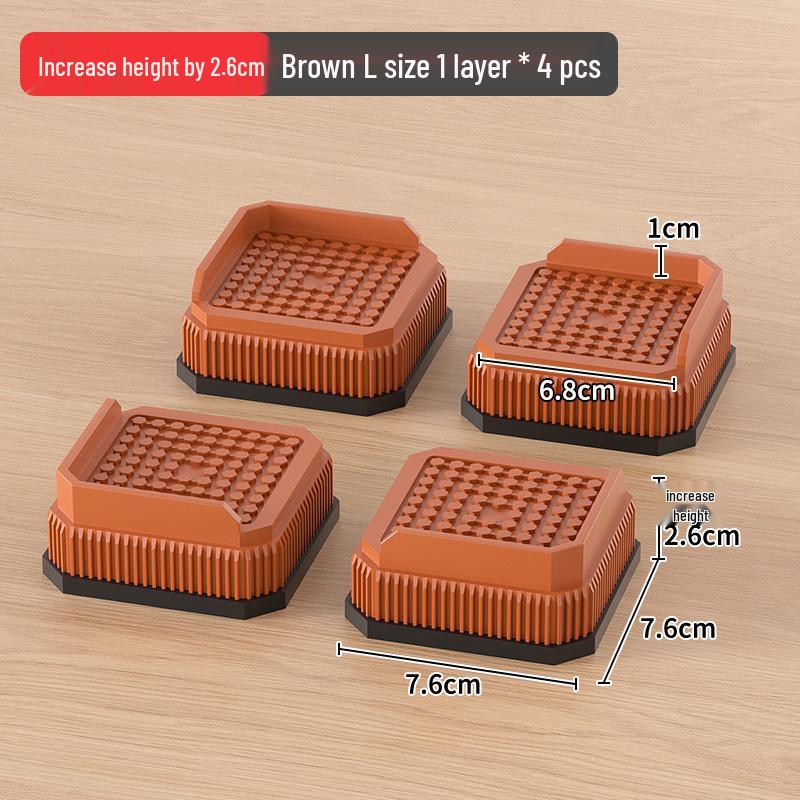 Universal Furniture Heightening Pads: Nail-Free, Stable, Moisture-Proof for Tables & Chairs
