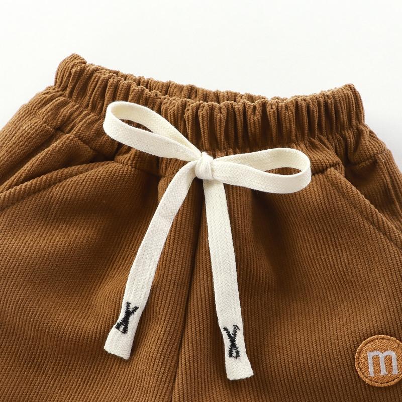 Dziecięce spodnie ocieplane Zimowe ciepłe spodnie Chłopcy Pogrubione spodnie dresowe Dziewczynki Casualowe spodnie ze sznurkiem Jesienne ubranka dla niemowląt