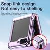 Kompatible Samsung Z Flip7 Galvanisierte Transparente Fallschutzhülle
