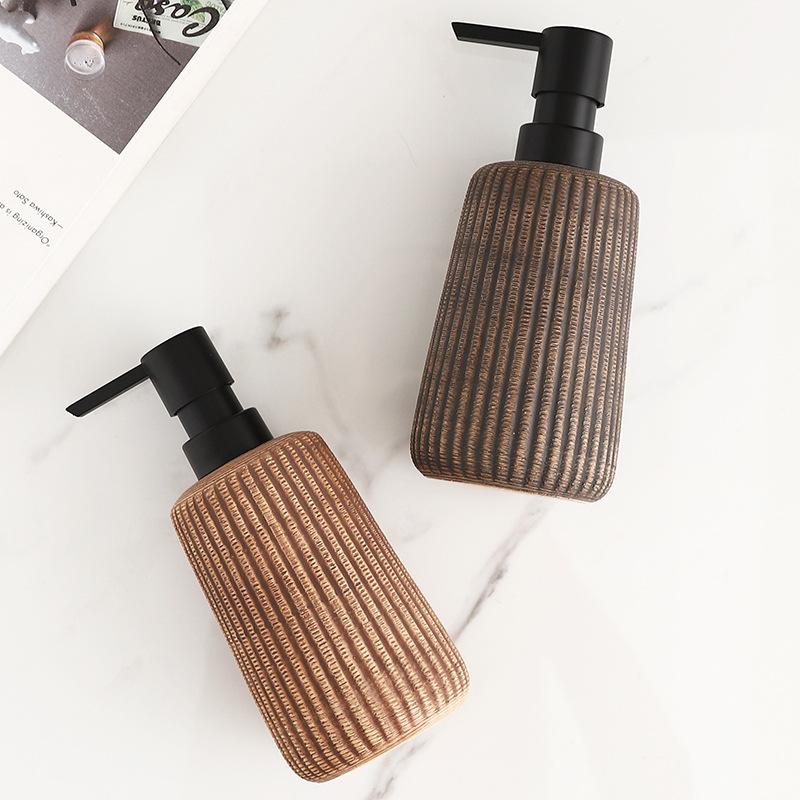 Bathroom Kitchen Detergent Pump Dispenser Cosmetics Gel Holder Jar Ceramic Liquid Lotion Dispenser Shampoo Soap Containers