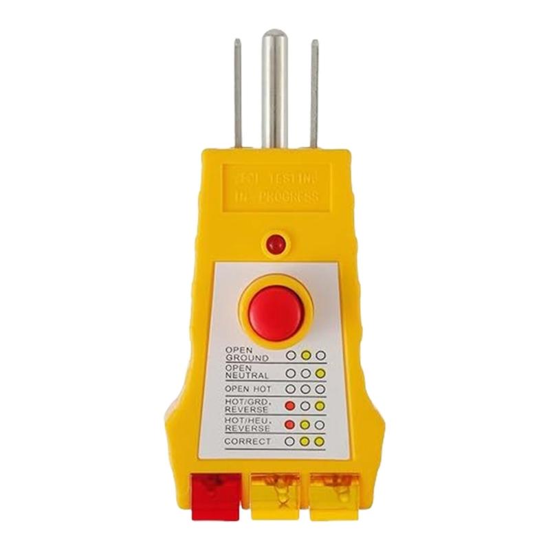 Multipurpose Electrical Receptacle Tester With GFCI Functionality for Accurate Grounding Checks In Home Outlets