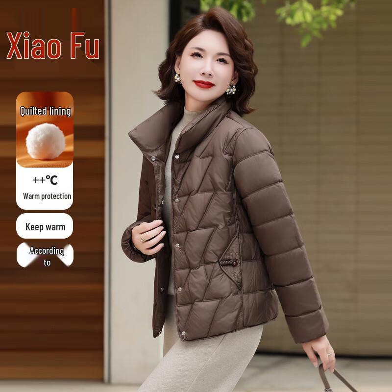 Женская короткая зимняя стеганая куртка 5XL