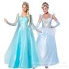Costume cosplay di Halloween da donna, abito da principessa Elsa di Frozen per adulti, costume da esibizione, vestito cosplay anime