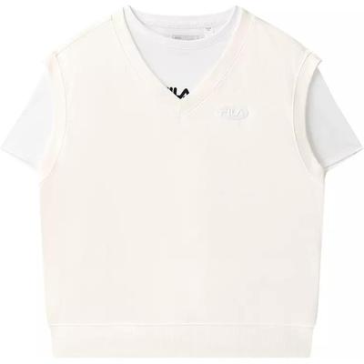 Original Series Solid Color Crew Neck Pullover Short Sleeve T-Shirt Women Tops White F11W329113A-IV