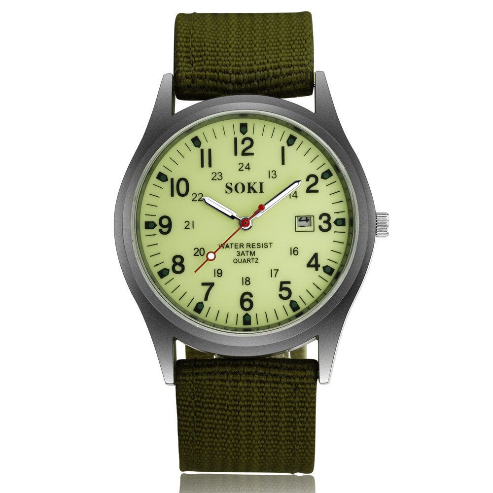 Hot Sale Fashion GENEVA Quartz Sport Men's Wrist Watch Stainless Steel