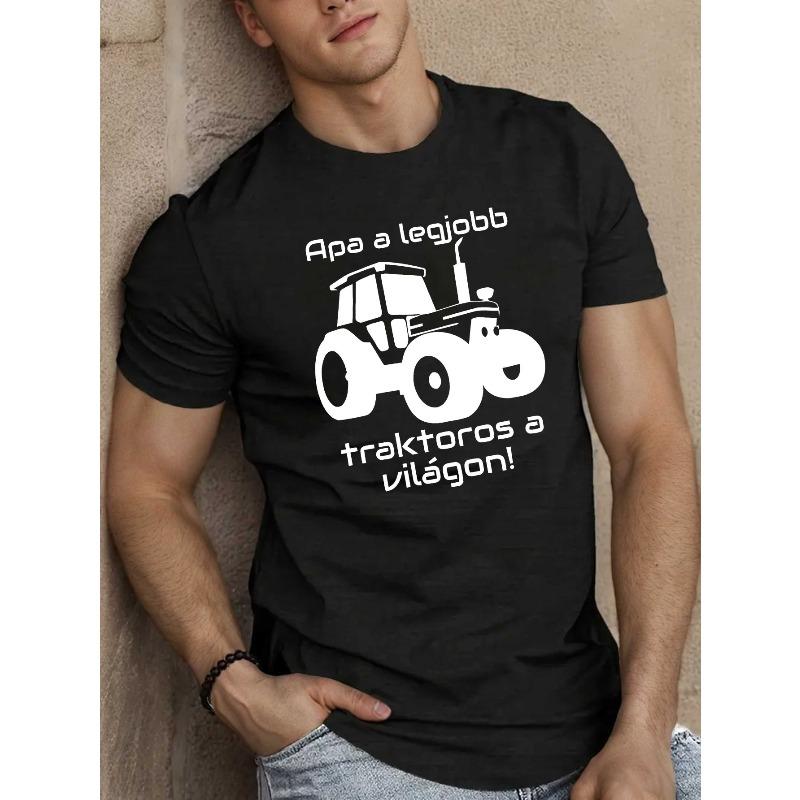 European Size Fun Hungarian Men's Short Sleeve T-shirt Summer T-shirt Top
