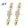 Clothing Fasteners 2Pcs Vintage Sweater Clips for Women Girls, Retro Faux Pearl And Rhinestones Cardigan Clips, Elegant Dress Decor Accessories Collar