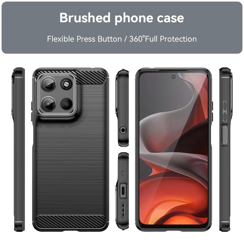 Children Clothing Yulin-001 Carbon Fiber Silicone Case For Motorola Moto Edge 60 50 40 Fusion Neo Pro Ultra 5G Soft Tpu Shockproof Protect Back Cover
