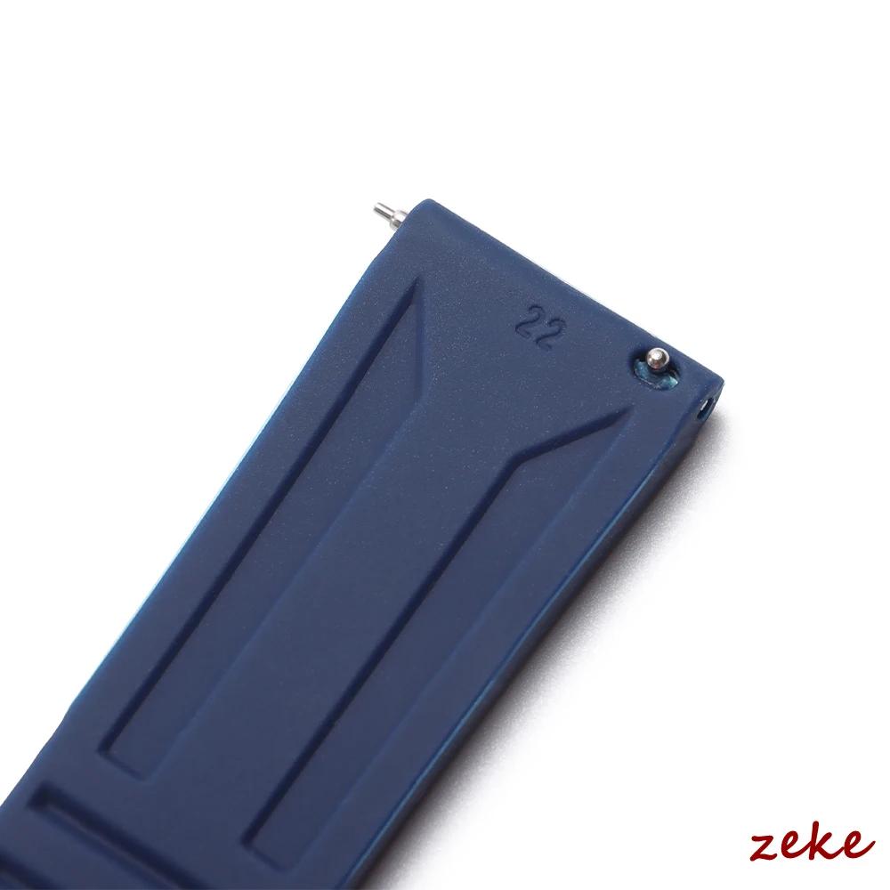 Rubber Watch Strap Deployment Buckle 20mm 22mm 24mm Bands Soft Silicone Wrist Band Quick Release Waterproof Soport Bracelet Belt