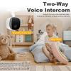 Telecamera di Sicurezza Interna 1080P per Baby Monitor, Telecamera per Cani con Rilevamento del Movimento, Audio Bidirezionale Sirena, Visione Notturna, Archiviazione su Cloud e Scheda SD