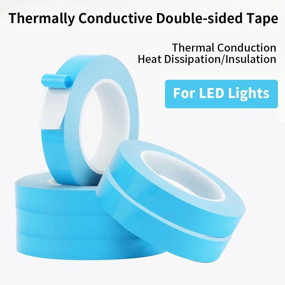 25mThermal Insulation Tape, Insulation Heat Dissipation Tape, Double-sided Thermal Interface Tape for Chip, LED Strip, Heat Sink