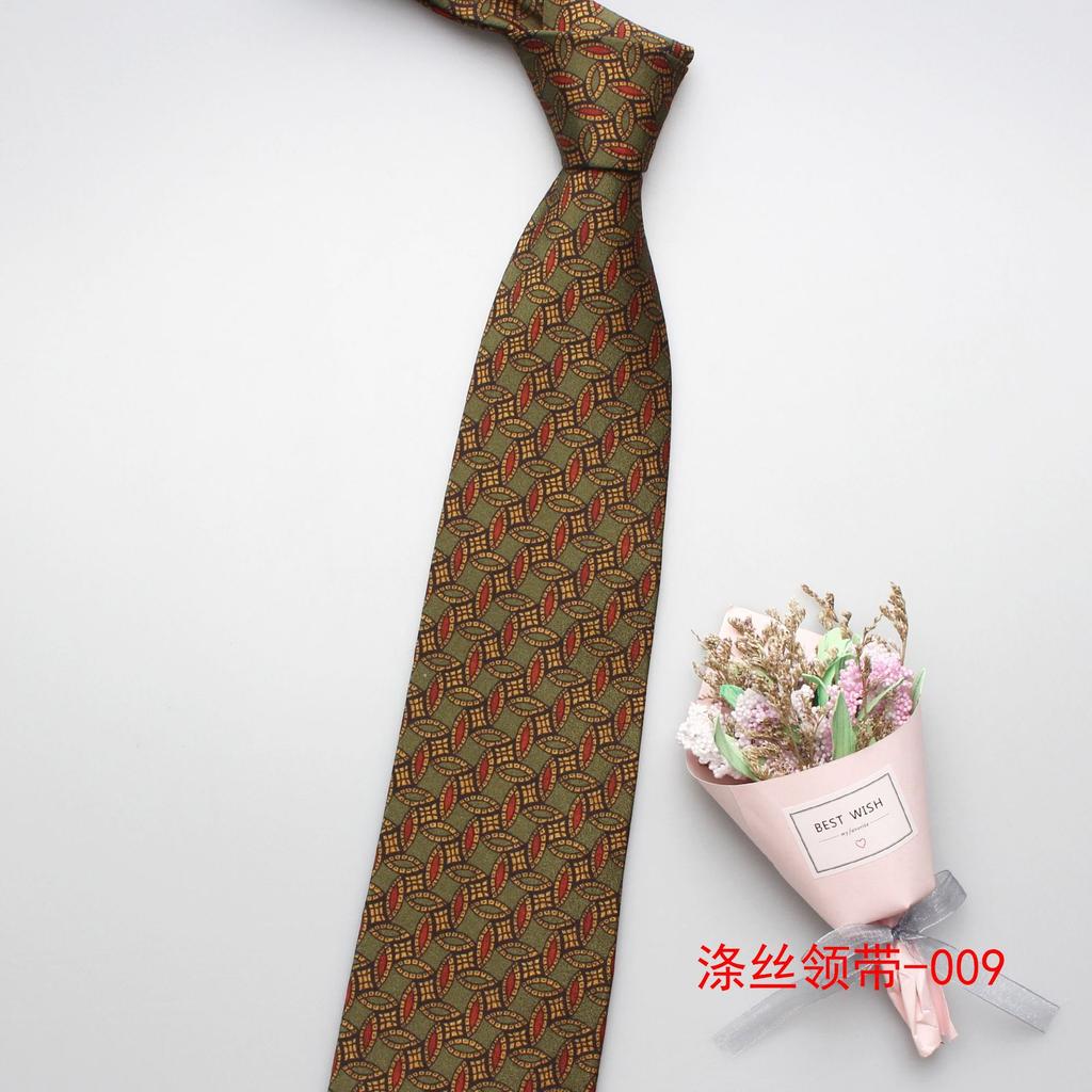 9Cm Men'S Tie, Polyester Silk Exquisite Printed Tie, Business Casual Suit Tie