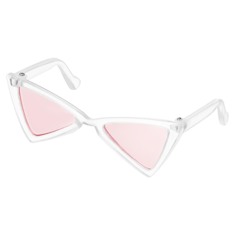 Pet Products Lovely Vintage Triangle Cat Sunglasses Reflection Eye wear glasses For Small Dog Cat Pet Photos Props Accessories