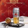 Helmet Shield Commemorative Double-Wall Glass Tea Bottle with Infuser