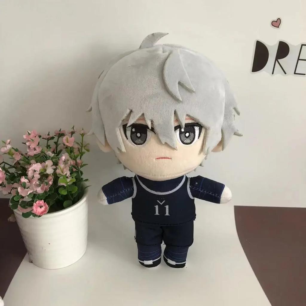 20cm Anime BLUE LOCK Plush Dolls Soft Stuffed Seishiro Nagi Plush Toys Cute Pillow Reo Mikage Dolls Kids Fans Gift