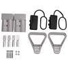 Powerful 2Pcs 350A 2AWG Battery Power Connector Cable Quick Connect Disconnect Kit For Anderson Connector For ATV Winch