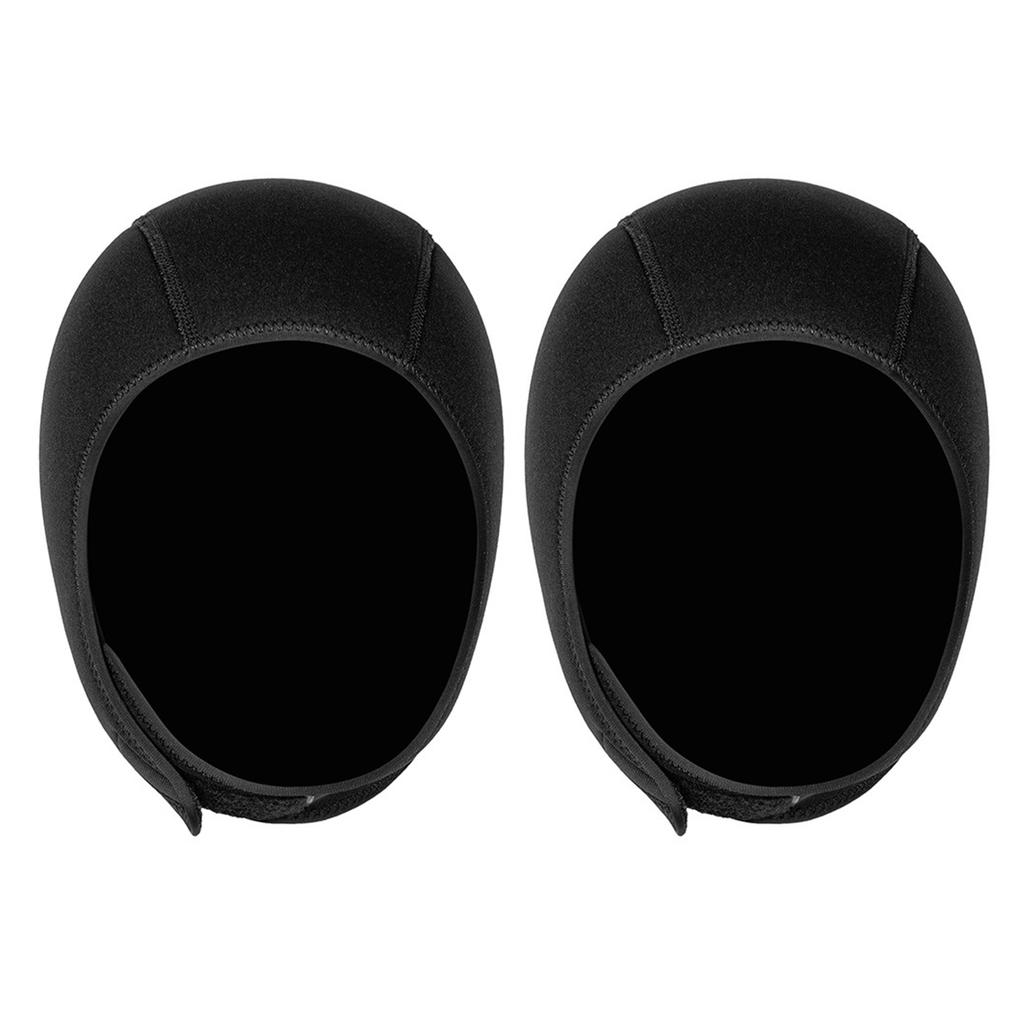 2PCS 3MM Neoprene Diving   Warm Snorkeling Swim Hat with Chin Strap for Men Women   Surfing Kayaking Sailing Water Sports