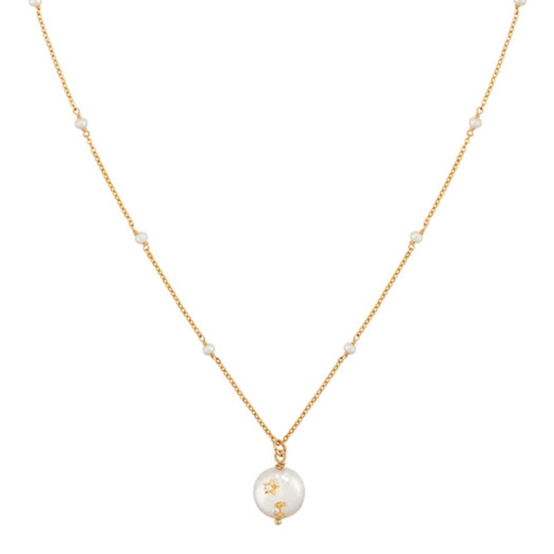 TATIANA [14k gold filled] Mignon Pearl Point Necklace_NZ1141