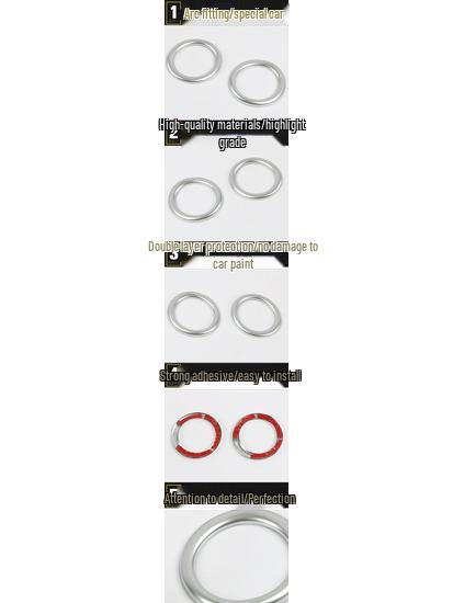 GS4 Speaker Trim: Dashboard & Front Speaker Decorative Rings for 15 Models