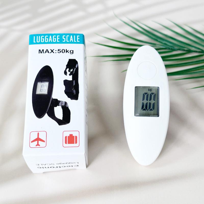 Серебряные 50 кг Многофункциональные ручные весы для багажа и путешествий - Электронные и компактные Webbing