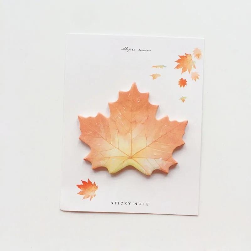 30 Pcs Leaf Sticky notes Planner to do list Planner Take notes messages memo pad Stationery office supplies