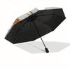 Deer,Snowman Automatic Folding Umbrella 8 rib Lightweight Design, Durable Iron Frame, Compact and Portable, Perfect Gift for Birthday, Chr