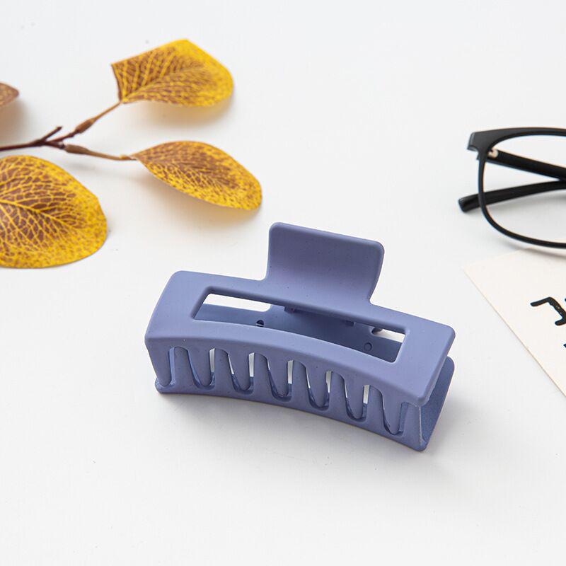 Frosted PS Material Rectangular Claw Hair Clip.