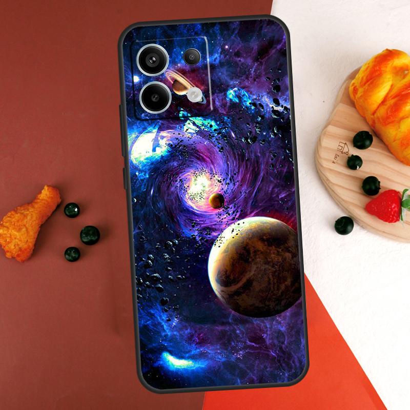 Space Solar System Planets Universe Case For Xiaomi Redmi Note 14 Pro 9 10 11 12 13 Pro 10S 11S 12S Redmi 13C 10C 12C 14C Coque