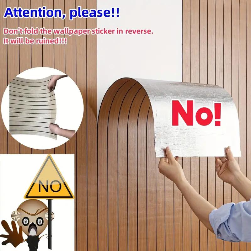 1 Roll Self-Adhesive 3D Wood Grain Vinyl Wall Panels-Easy to Install for Ceiling-Home Decor for Living Room,Bedroom,Restaurant