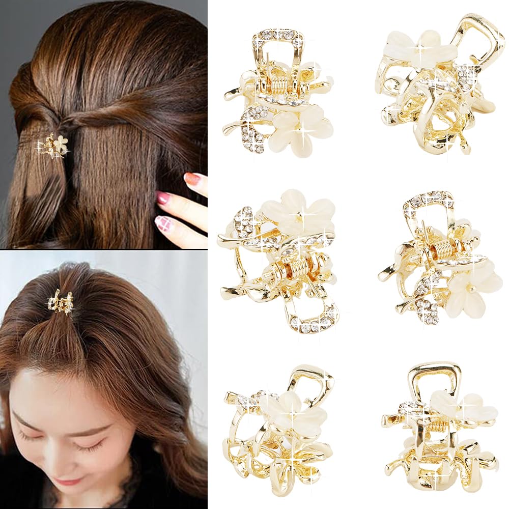Kleine Haarklammern, Opal Strass-Haarklemmen, Grip Kristalle für dickes, dünnes, langes oder kurzes Haar