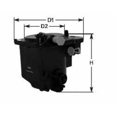 Premium Diesel Filter for FORD FOCUS C-MAX 1.6 TDCI 90 10-2003-03-2007 Complete with Filtration Cartridge-With Fuel Heater