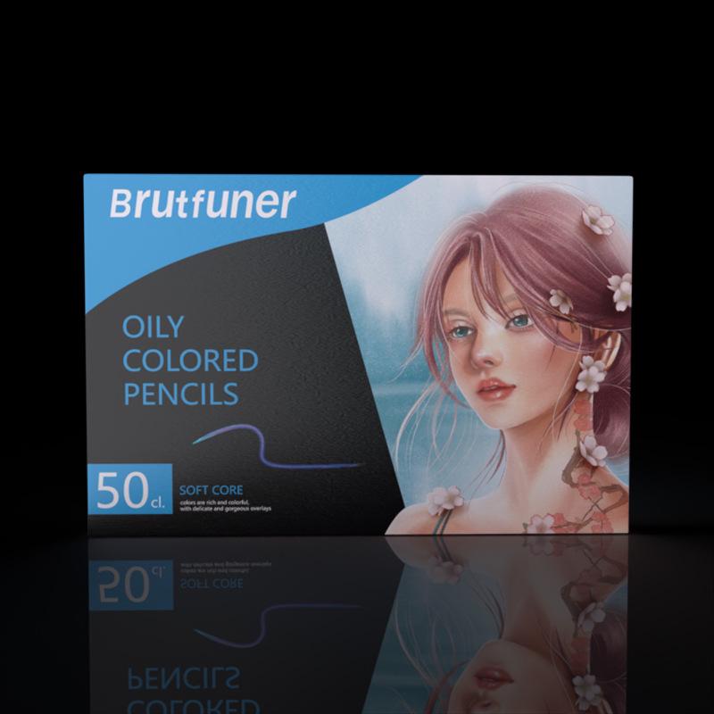 Brutfuner 180 Oil & Water-Soluble Colored Pencils Set for Drawing & Doodling - Ideal Gift