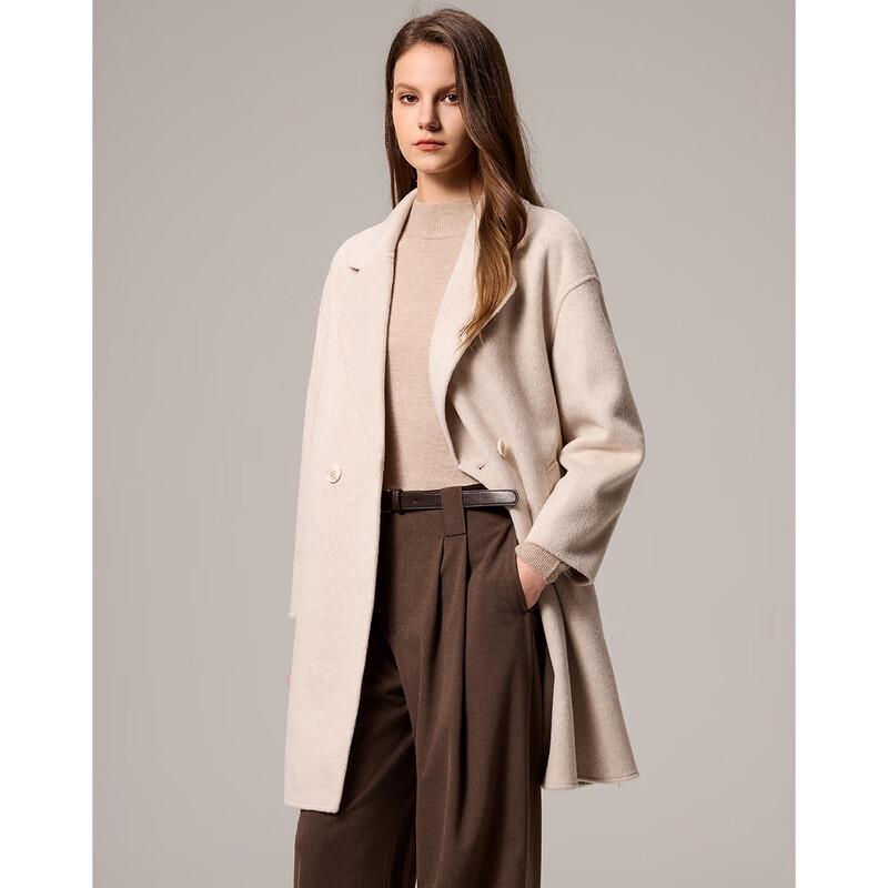 Sisui Nianhua Women's Elegant Wool Blend Coat