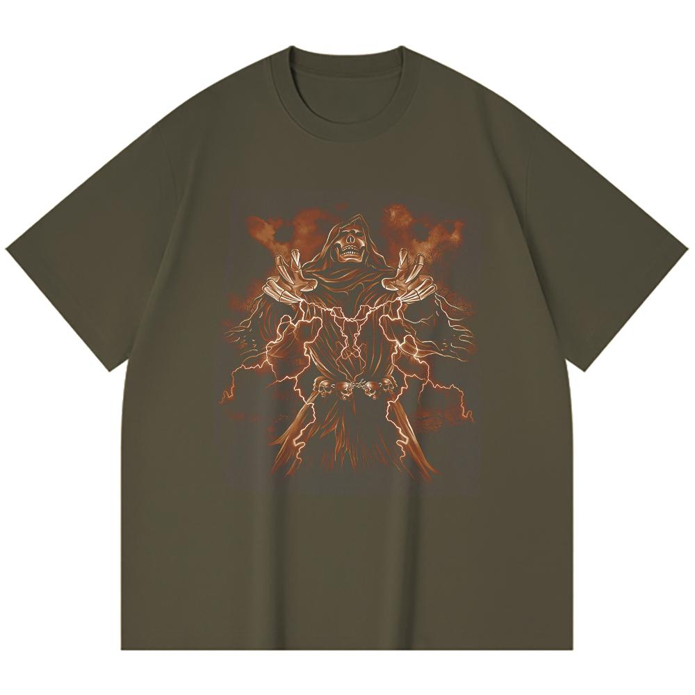 230 Gsm 100% Cotton Heavy Metal T-Shirt  Rock Band Popular Music Print Unisex Heavy Cotton T Shirt