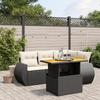 VidaXL Garden Lounge Set with Cushions 5 Pcs, Patio Sofas, Patio Furniture Set, Outdoor Furniture, Black 3272176