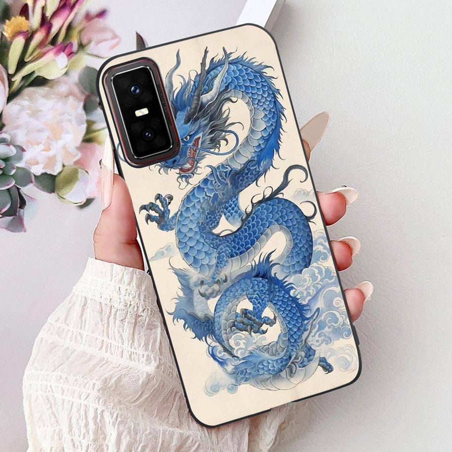 For Infinix GT 30 Pro 5G Case Cool Dragon Carp Love Heart Cartoon Shockproof Silicone Soft Cover For Infinix GT30Pro X6873 Funda