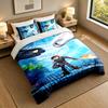 3Pcs Bedding SetHow to Train Your Dragon Soft Bed Sheet and Two Pillowcases Home Bedroom Decor
