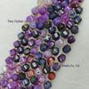 Natürlicher Stein Facettiert 6-10mm Gedrehte Perlen für Handgemachte Armbänder, Halsketten, Trendige Schmuckaccessoires