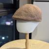 Embroidered Letter R Shaped Beret Hat for Women in Autumn and Winter Cashmere Blend Warm Reverse Wear Forward Hat