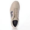 Mobus Men's Leather Sneakers, Genuine Leather, Sports, Casual, Walking Shoes, Current Model DUREN (STONE GREY/NAVY, Size 27.0 Cm)