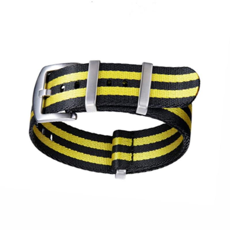 High-End NATO One-Piece Nylon Watch Strap - Canvas Woven, Sizes 18/20/22/24.