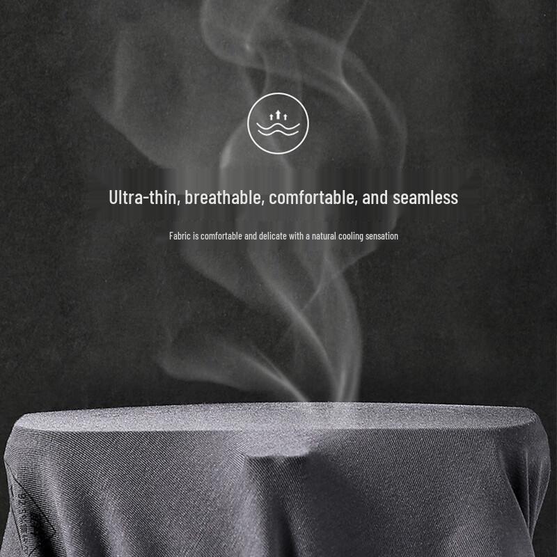 Langsha Men's Modal Ice Silk Seamless Boxer Briefs 3-Pack