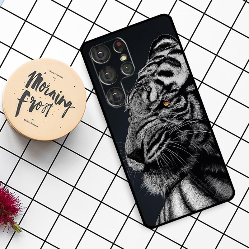 Tier Tiger Hülle Für Samsung Galaxy S25 Ultra S23 S22 S21 S20 S24 Ultra S9 S10 Plus S25 FE Handyhülle