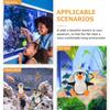 2 Stück Aquarium-Dekorationen Schwimmende Dekorationsfiguren Fischbehälter-Dekor Haushalt Niedliche Pinguin-Figur Fischbehälter