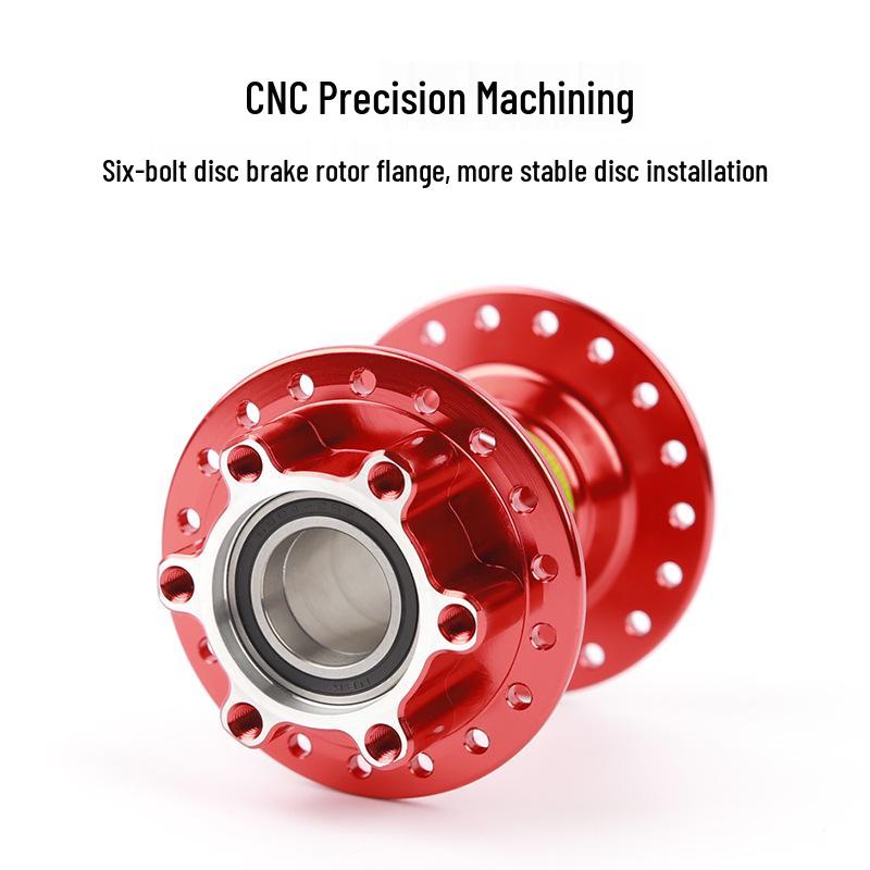 POLSO CNC Aluminum Electric Motorcycle Disc Brake Hub with Six-Bolt, 32H/36H Compatibility, and 10G Spokes