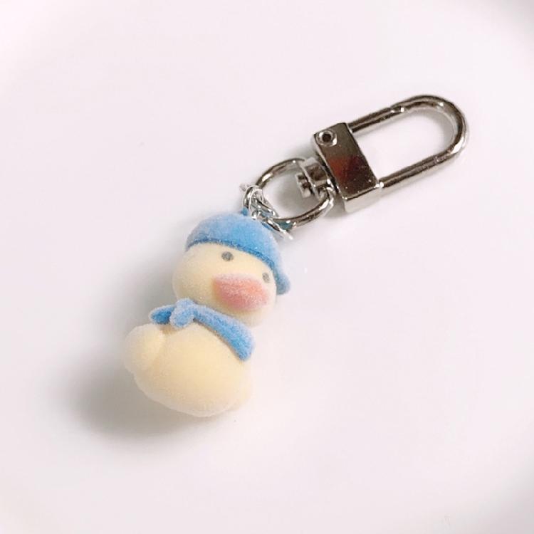 Charming Necklace/Keychain/Ear Hooks with Yellow Duck Pendant for Daily Wear