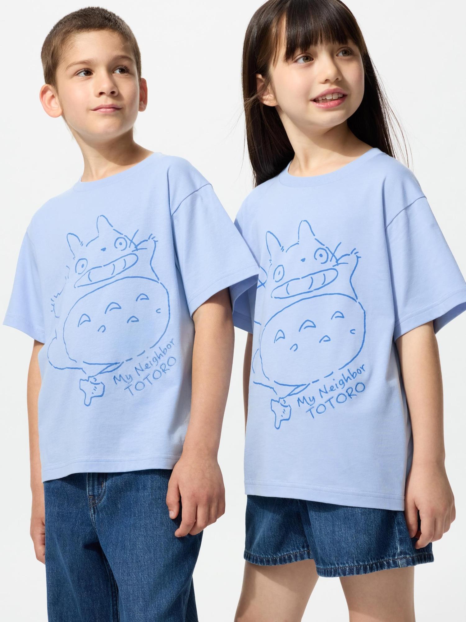 

Футболка Uniqlo Kids Studio Ghibli UT GraphiC с коротким рукавом C 61 BLUE/KIDS 130